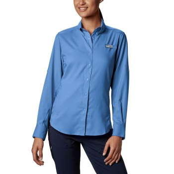 Columbia PFG Tamiami II Long Sleeve, Camisa Blancos Para Mujer | 876145-FVP